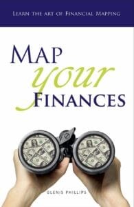 book Map your Finances authored by Glenis Phillips, Senior Fellow of Finsia and Designer of Financial Mappers and Advice Online