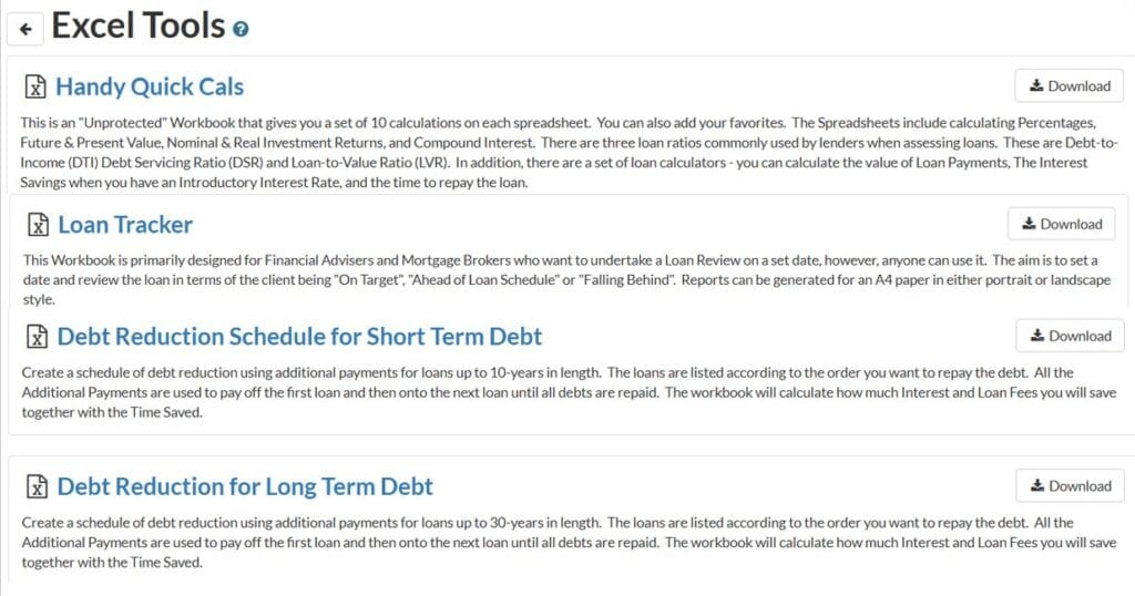 loan calculators using Excel - financial literacy