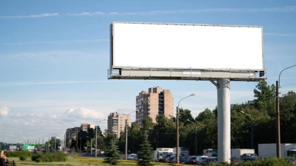 billboard on roadside